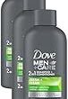 [Amazon] 여행·헬스장 필수템! 도브 남성용  2 in 1 샴푸+컨디셔너  3팩 $2.78